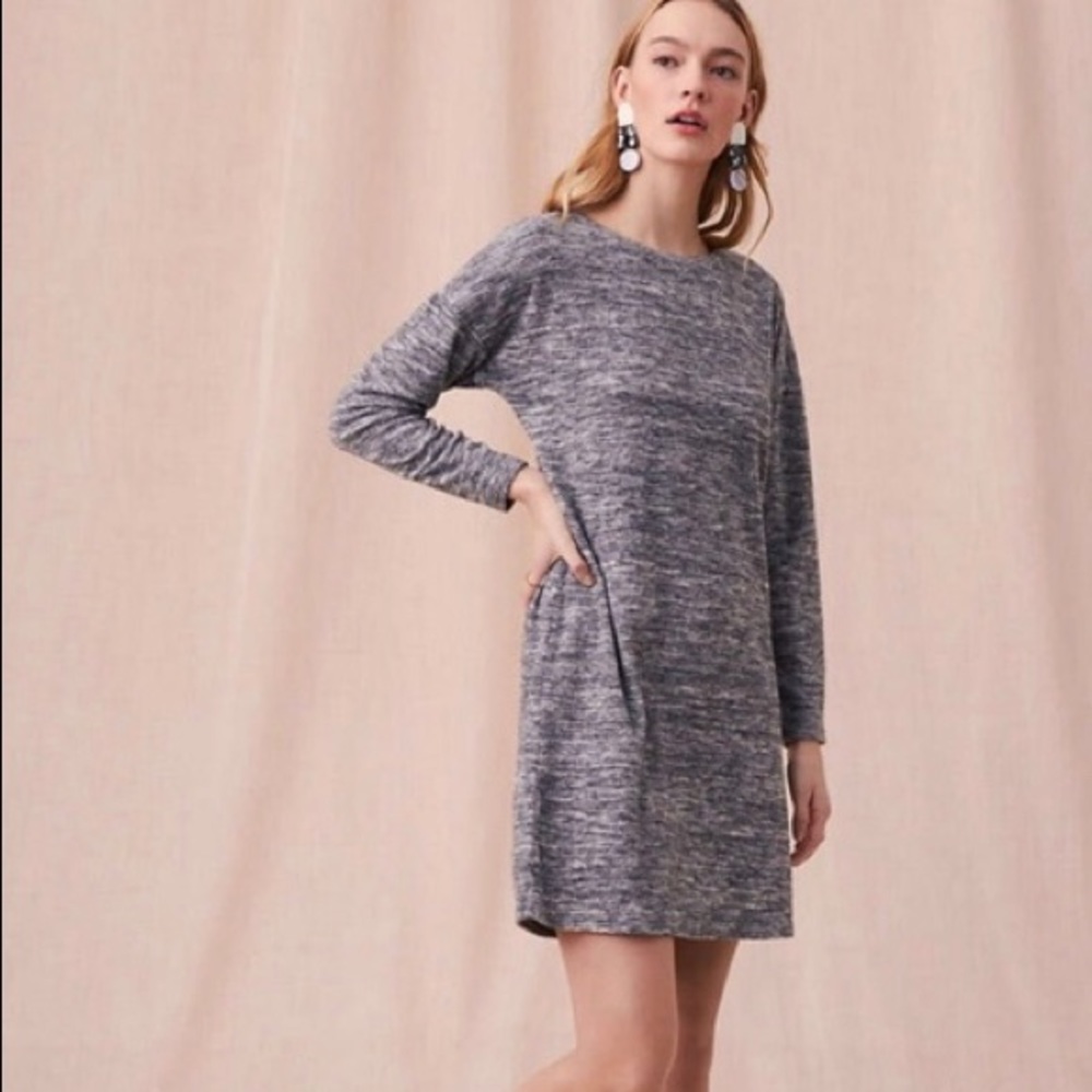 Lou & Grey marled drop shoulder dress